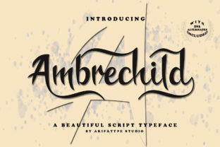 Ambrechild Script: A Playful Yet Elegant Choice for Designers