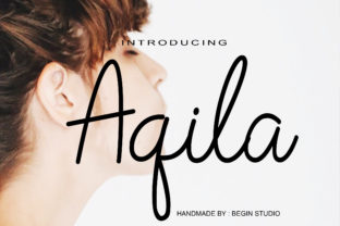 Aqila: A Handwritten Signature Font for Elegant Design