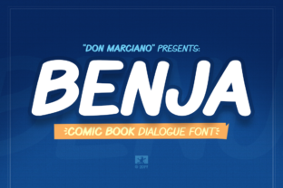 Benja: A Bold Comic Font for Web Creators