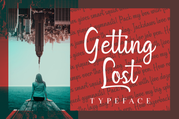 Getting Lost: A Unique Script Font for Creative Workflows