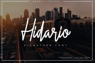 Hidario: A Stylish Signature Font