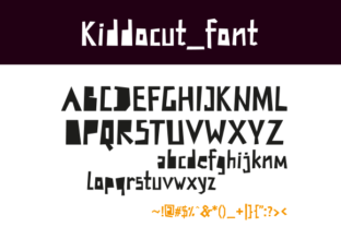 Kiddocut: A Bold, Artistic Font for Creative Expression