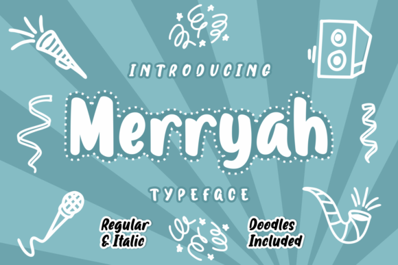 Merryah: A Playful Script Font for Creative Expression