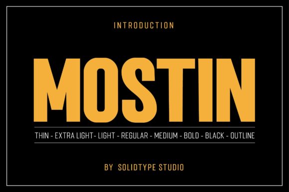 Mostin: A Versatile Font for Strategic Design and Effective Communication
