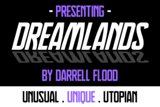 The Dreamlands Font: A Modern Fusion of Curves and Angles for Fashion and Style