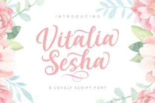 Vitalia Sesha: A Calligraphy Font for Elegant Design