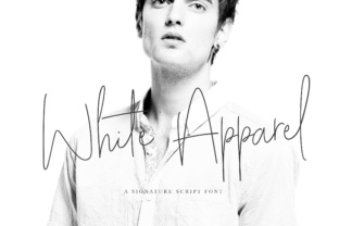 White Apparel Script: A Minimalist Font for Modern Creativity