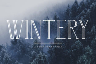 Wintery Family: A Stylish Touch for Holiday and Elegant Designs